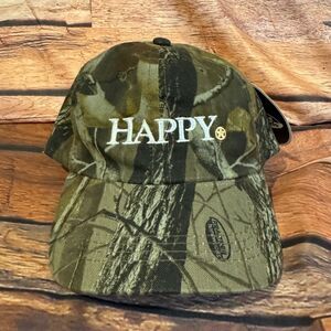 Port Authority Hat Men's Adjustable Realtree Camo Happy Bank Baseball Cap